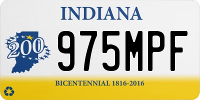 IN license plate 975MPF
