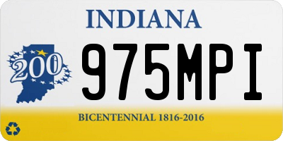 IN license plate 975MPI