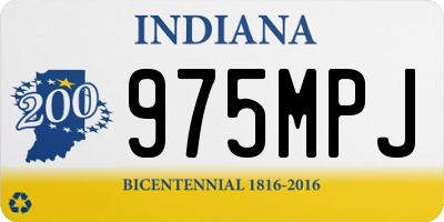 IN license plate 975MPJ