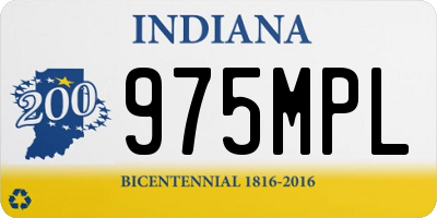 IN license plate 975MPL