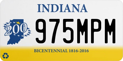 IN license plate 975MPM