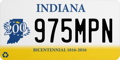 IN license plate 975MPN
