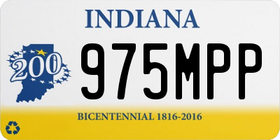IN license plate 975MPP