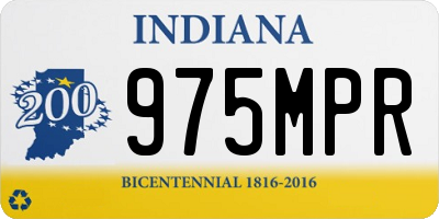 IN license plate 975MPR