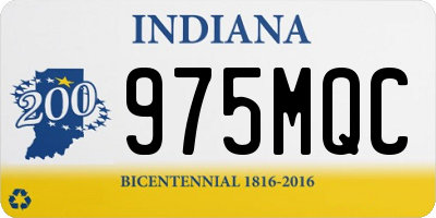 IN license plate 975MQC