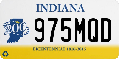 IN license plate 975MQD