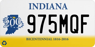 IN license plate 975MQF