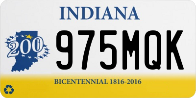 IN license plate 975MQK