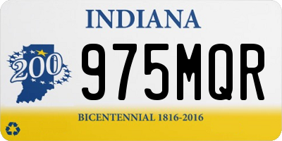 IN license plate 975MQR