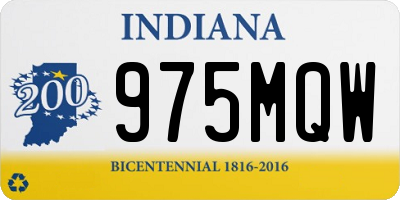 IN license plate 975MQW