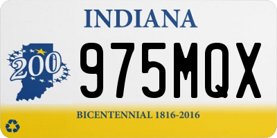 IN license plate 975MQX