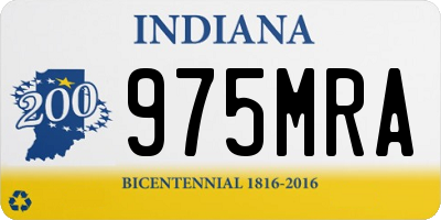 IN license plate 975MRA