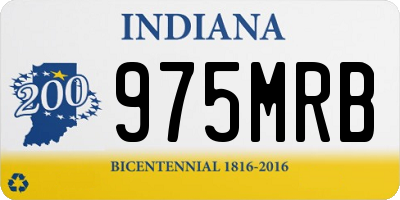 IN license plate 975MRB