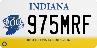 IN license plate 975MRF