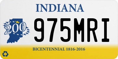 IN license plate 975MRI