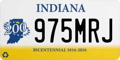 IN license plate 975MRJ