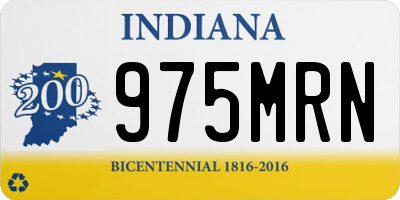 IN license plate 975MRN