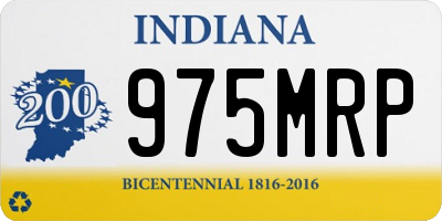 IN license plate 975MRP