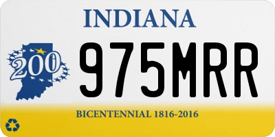 IN license plate 975MRR