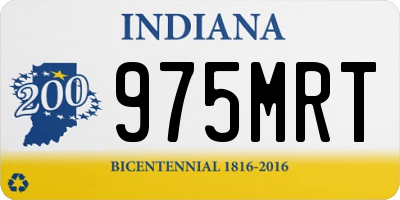 IN license plate 975MRT