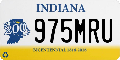 IN license plate 975MRU