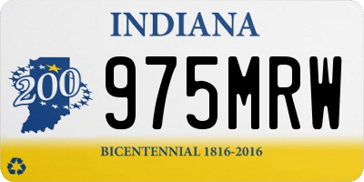 IN license plate 975MRW