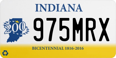 IN license plate 975MRX
