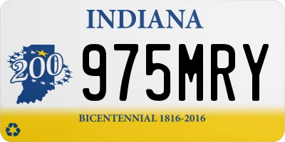 IN license plate 975MRY