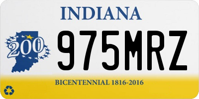 IN license plate 975MRZ