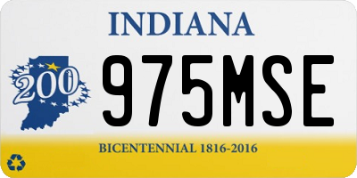 IN license plate 975MSE