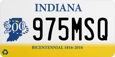 IN license plate 975MSQ
