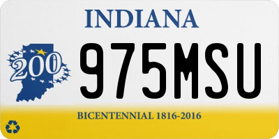 IN license plate 975MSU