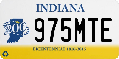 IN license plate 975MTE