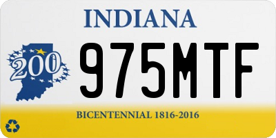 IN license plate 975MTF