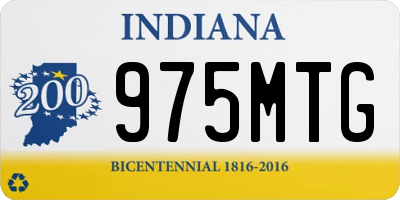 IN license plate 975MTG