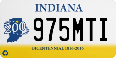 IN license plate 975MTI