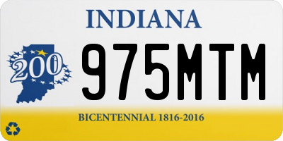 IN license plate 975MTM