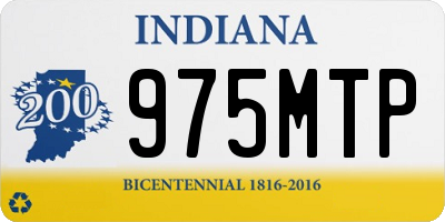 IN license plate 975MTP