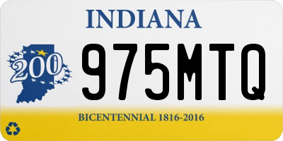 IN license plate 975MTQ