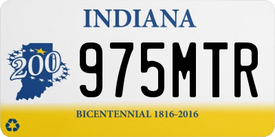 IN license plate 975MTR