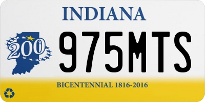 IN license plate 975MTS