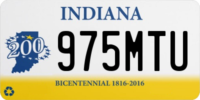 IN license plate 975MTU