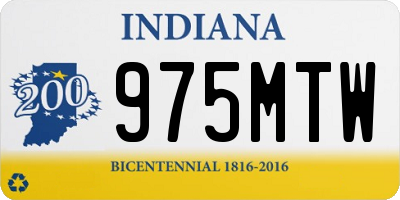 IN license plate 975MTW
