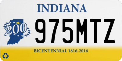 IN license plate 975MTZ