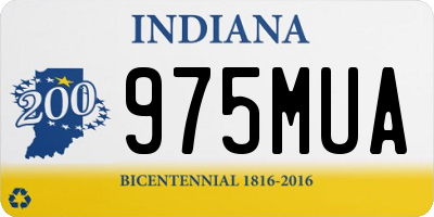 IN license plate 975MUA