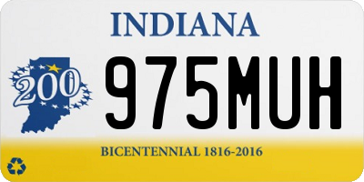 IN license plate 975MUH
