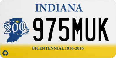 IN license plate 975MUK