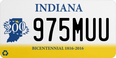IN license plate 975MUU