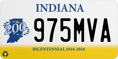 IN license plate 975MVA