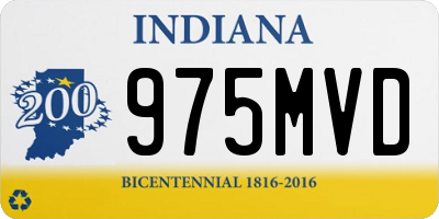 IN license plate 975MVD
